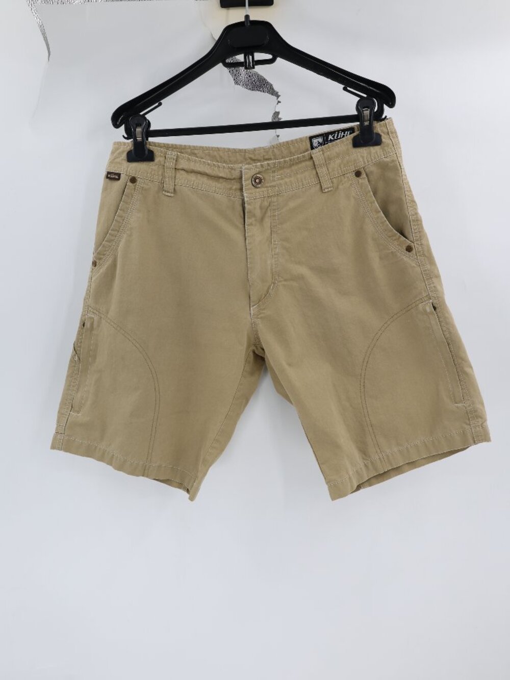 Kuhl Shorts Men's 32 Vintage Patina Dye Ramblr Outdoor Cotton Nylon Hiking Tan